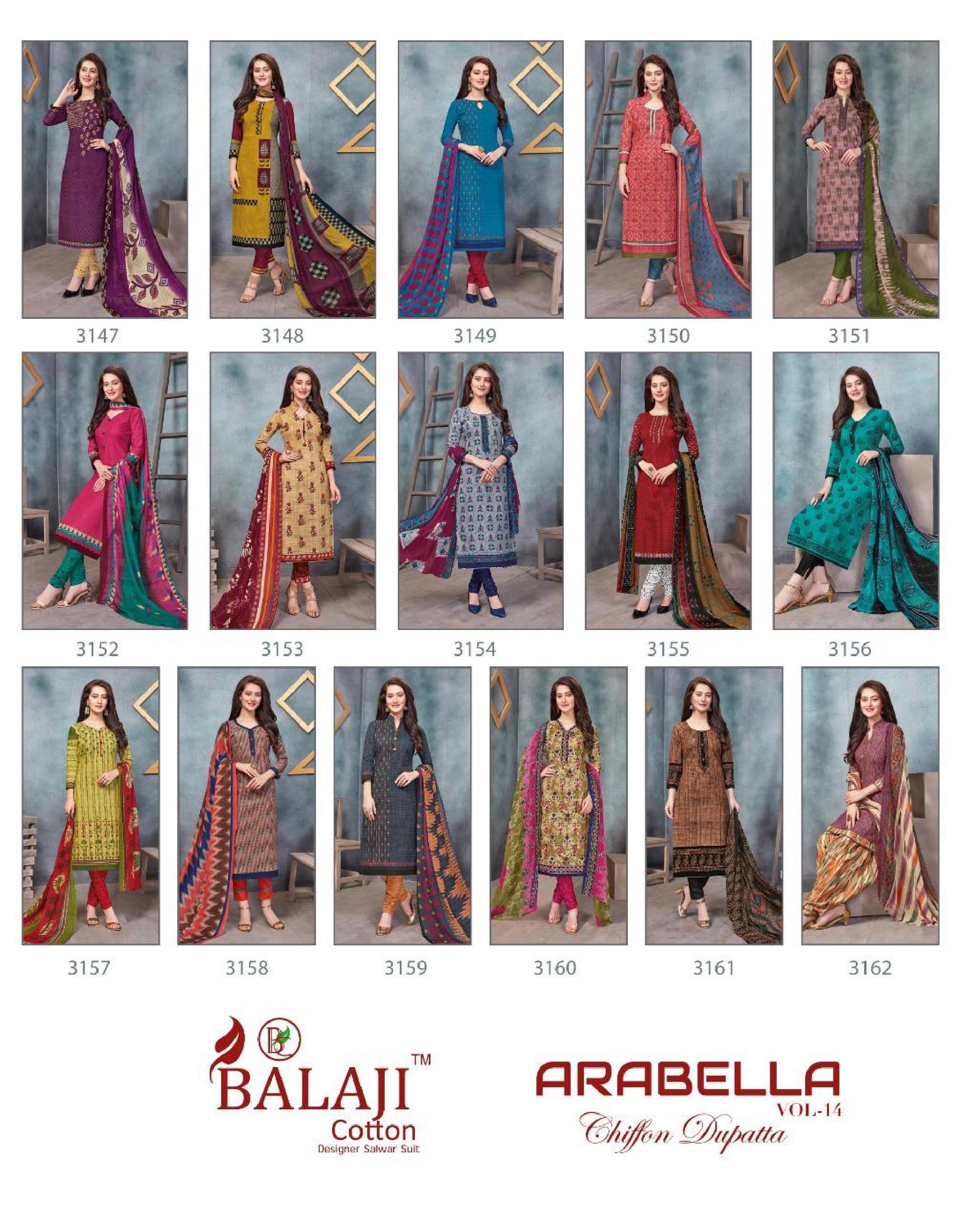 Balaji Present Arabella Vol 14 Dress Material