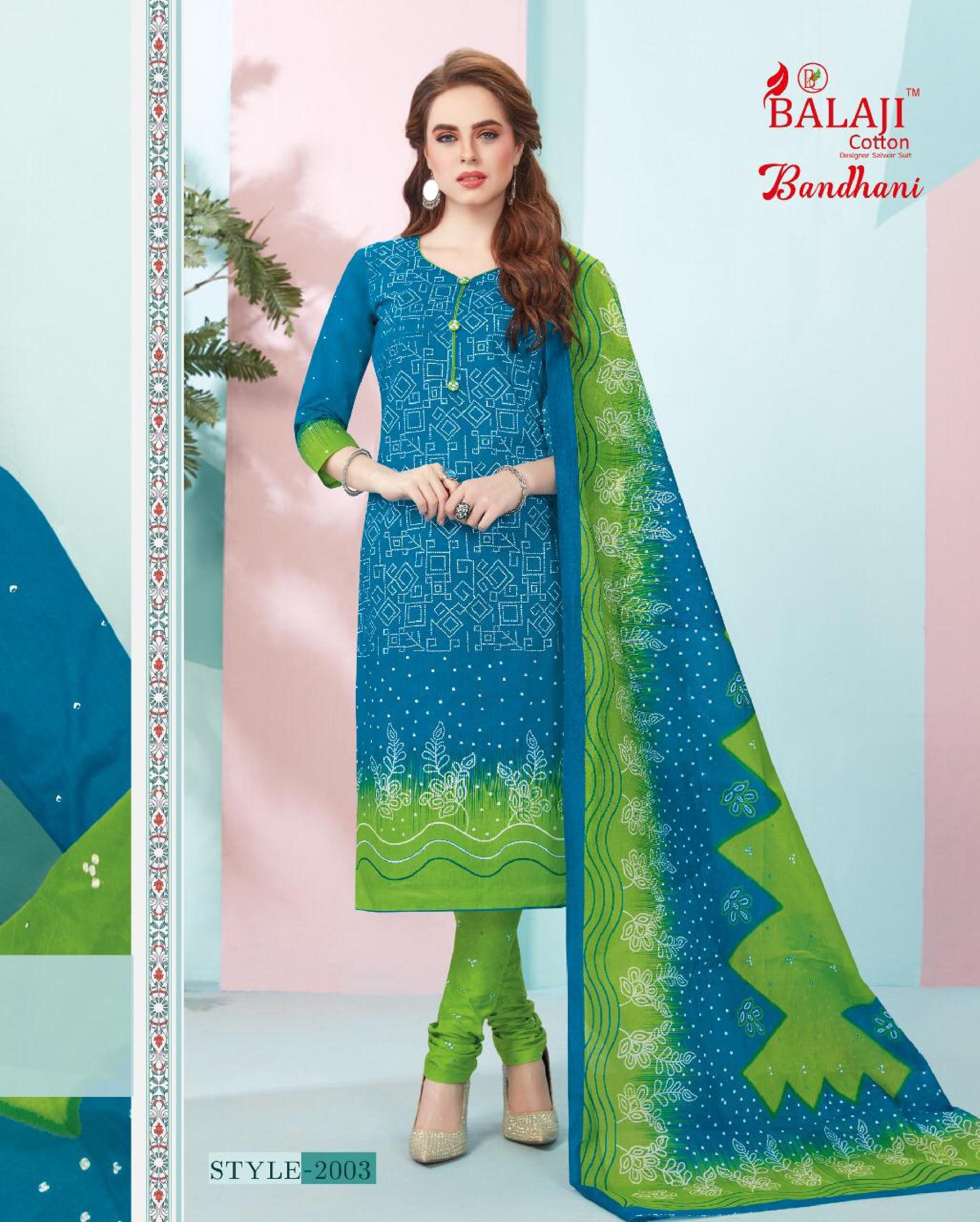 Balaji Present Bandhani Vol 2 Dress Material Catalogue