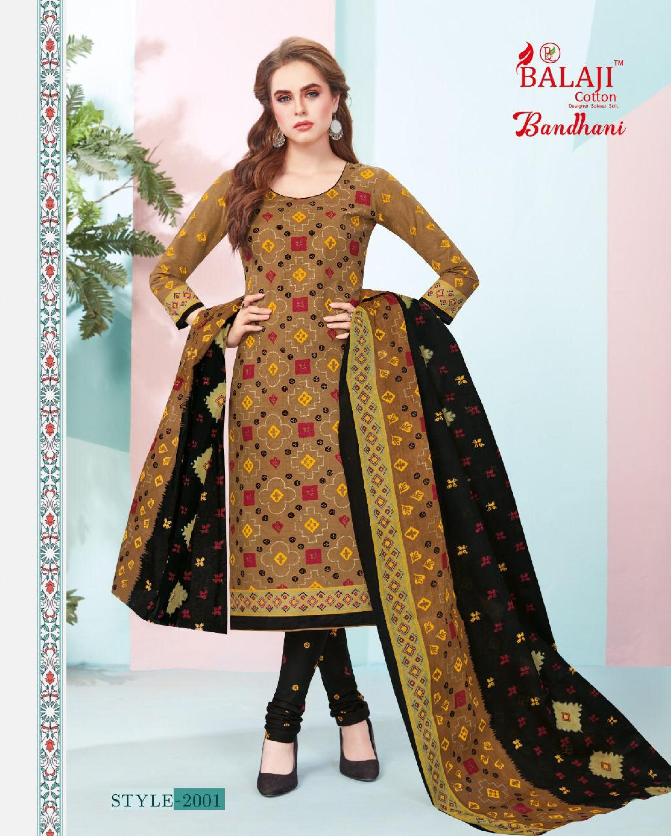 Balaji Present Bandhani Vol 2 Dress Material Catalogue
