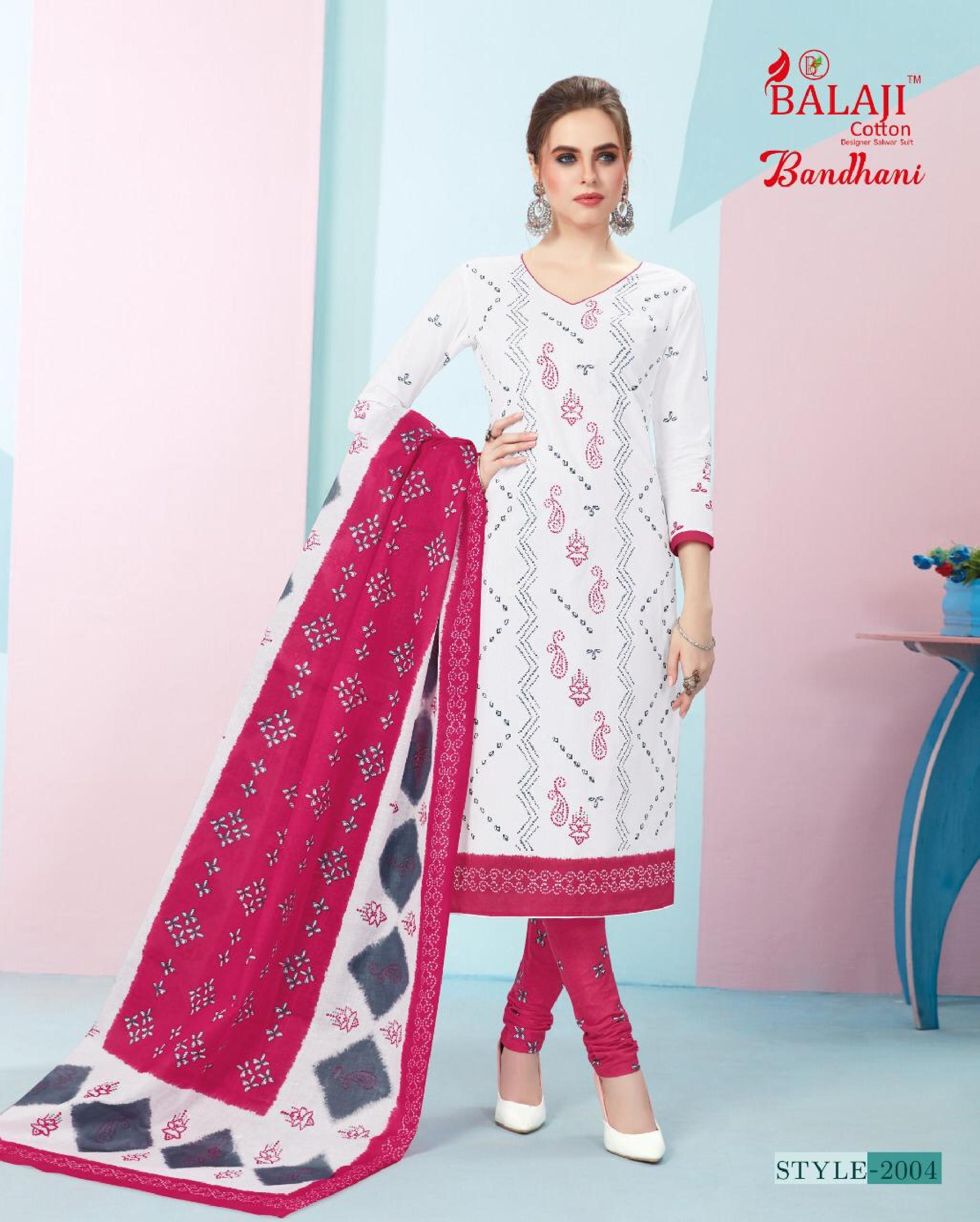 Balaji Present Bandhani Vol 2 Dress Material Catalogue