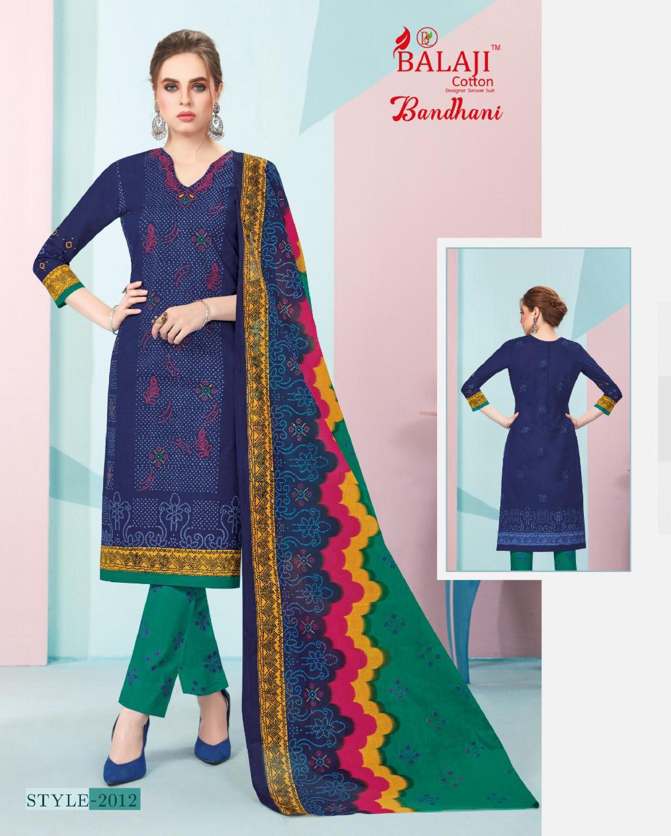 Balaji Present Bandhani Vol 2 Dress Material Catalogue