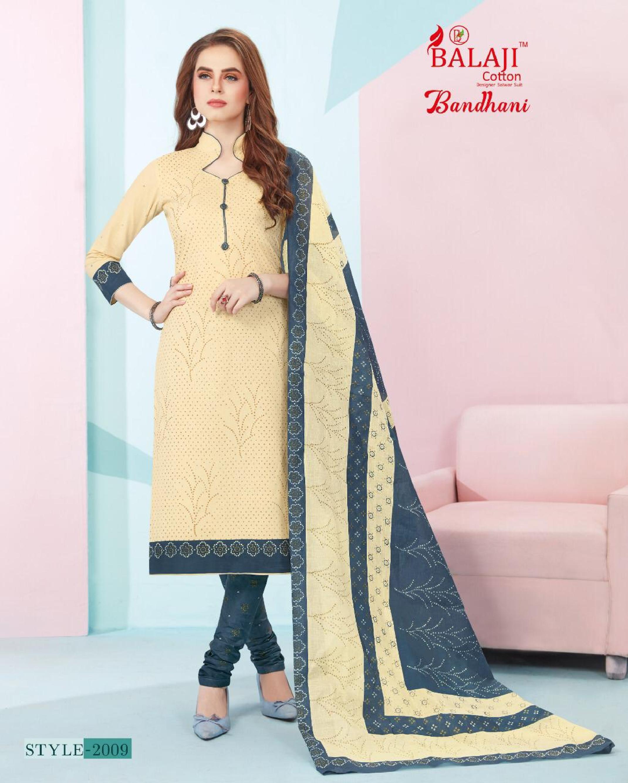 Balaji Present Bandhani Vol 2 Dress Material Catalogue