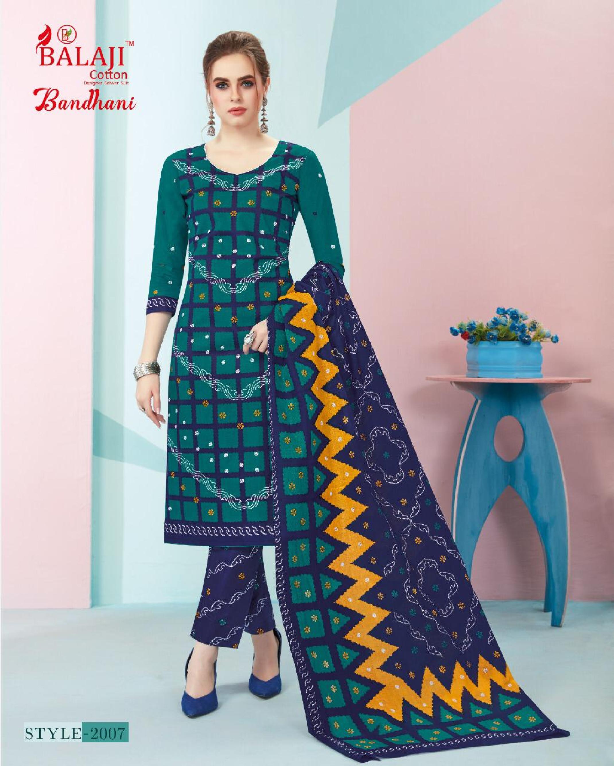 Balaji Present Bandhani Vol 2 Dress Material Catalogue