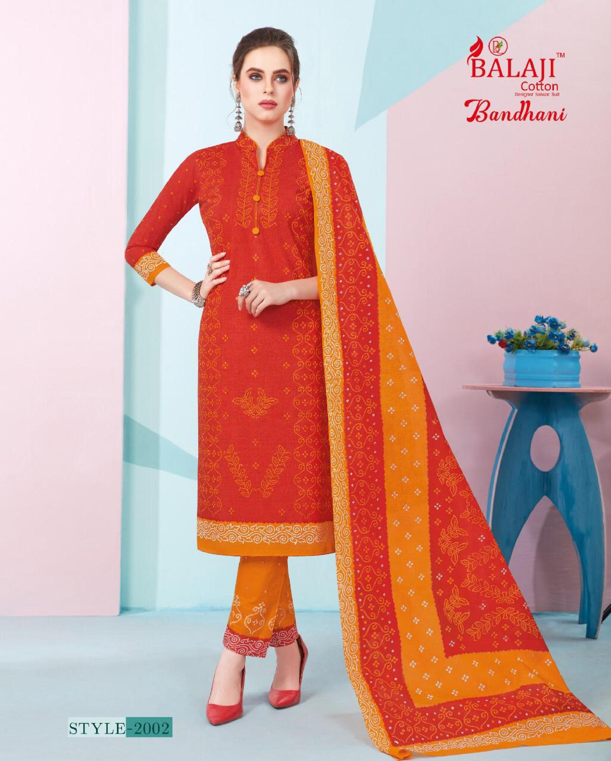 Balaji Present Bandhani Vol 2 Dress Material Catalogue