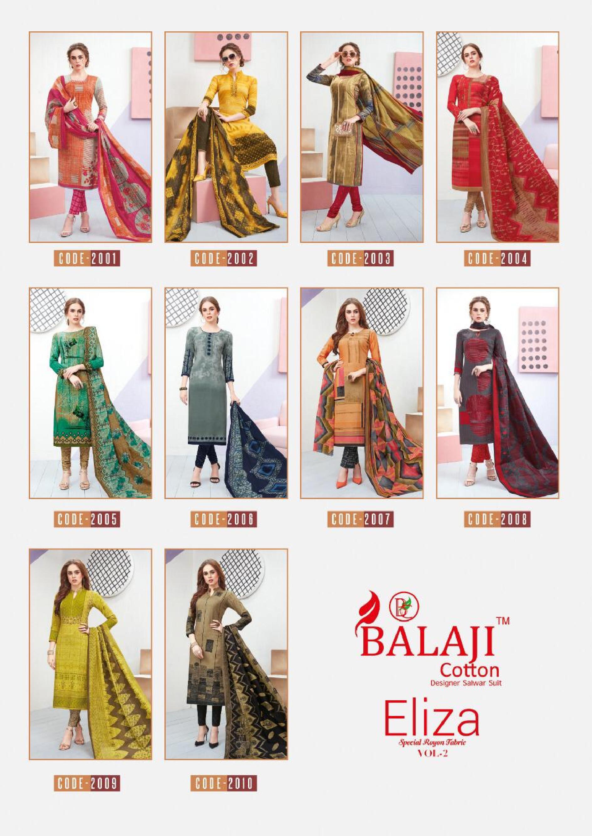 Balaji Present Eliza Vol 2 Dress Material Catalogue
