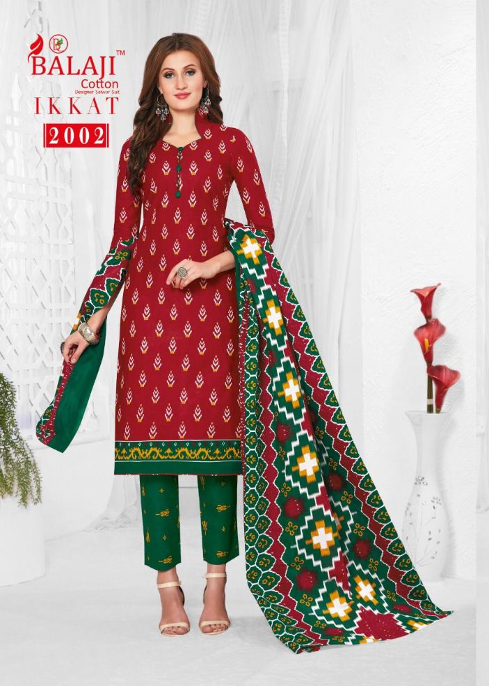 Balaji Present Ikkat Vol 2 Dress Material Collection.