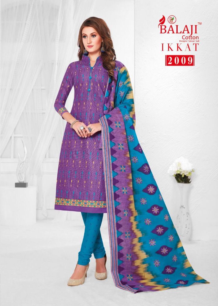 Balaji Present Ikkat Vol 2 Dress Material Collection.