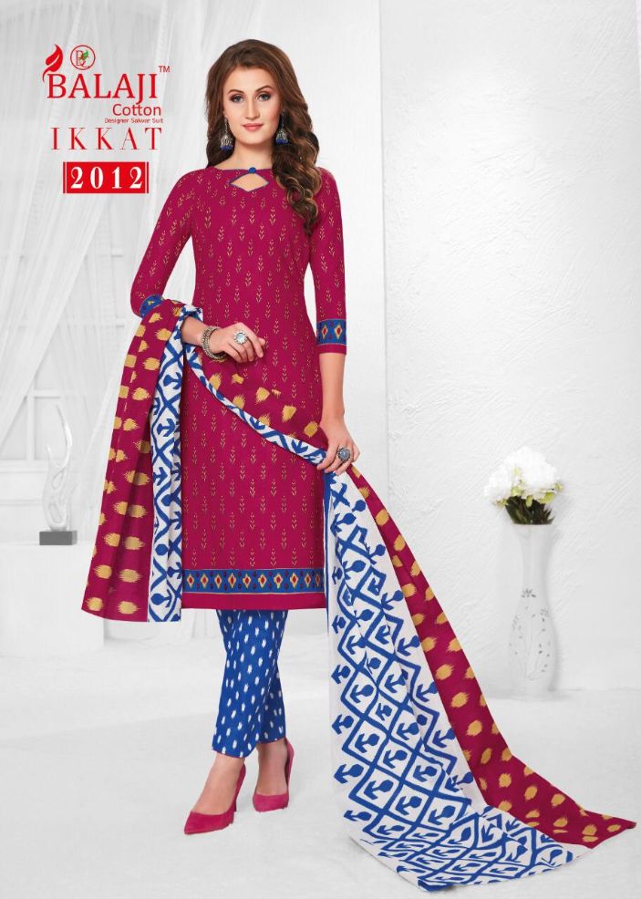 Balaji Present Ikkat Vol 2 Dress Material Collection.