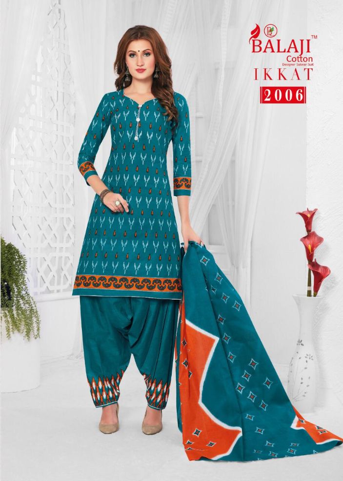 Balaji Present Ikkat Vol 2 Dress Material Collection.