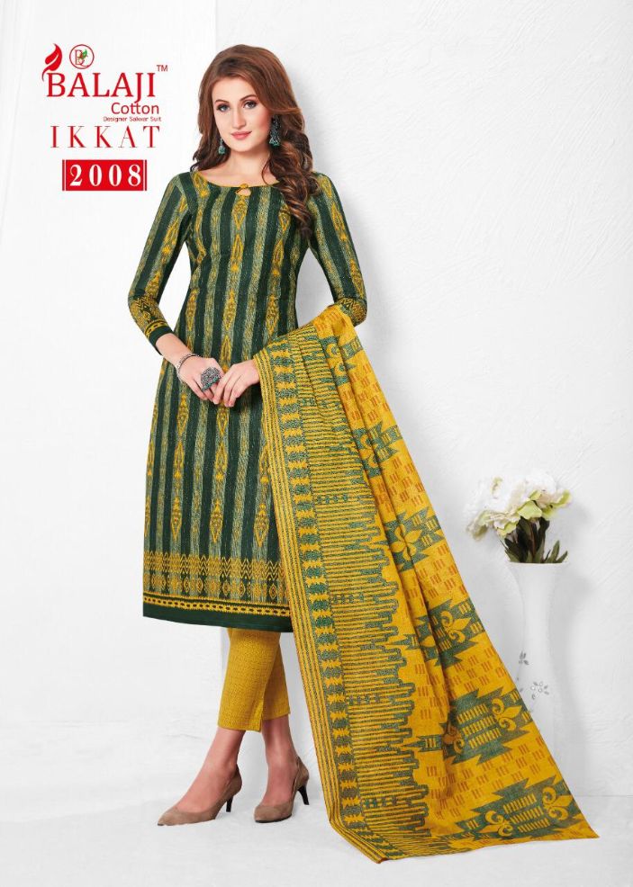 Balaji Present Ikkat Vol 2 Dress Material Collection.