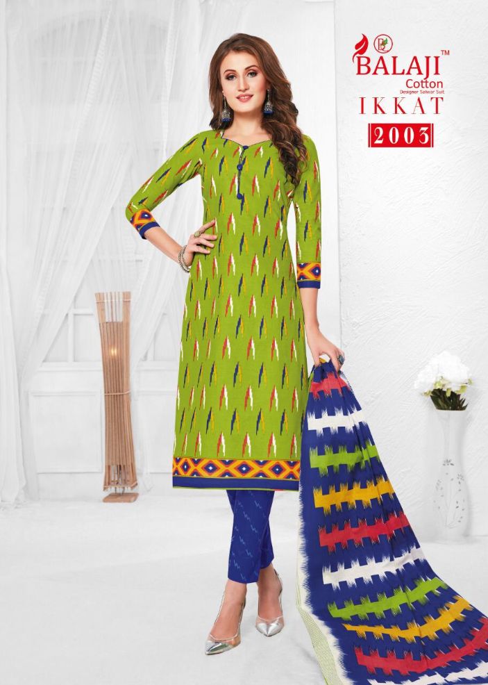 Balaji Present Ikkat Vol 2 Dress Material Collection.