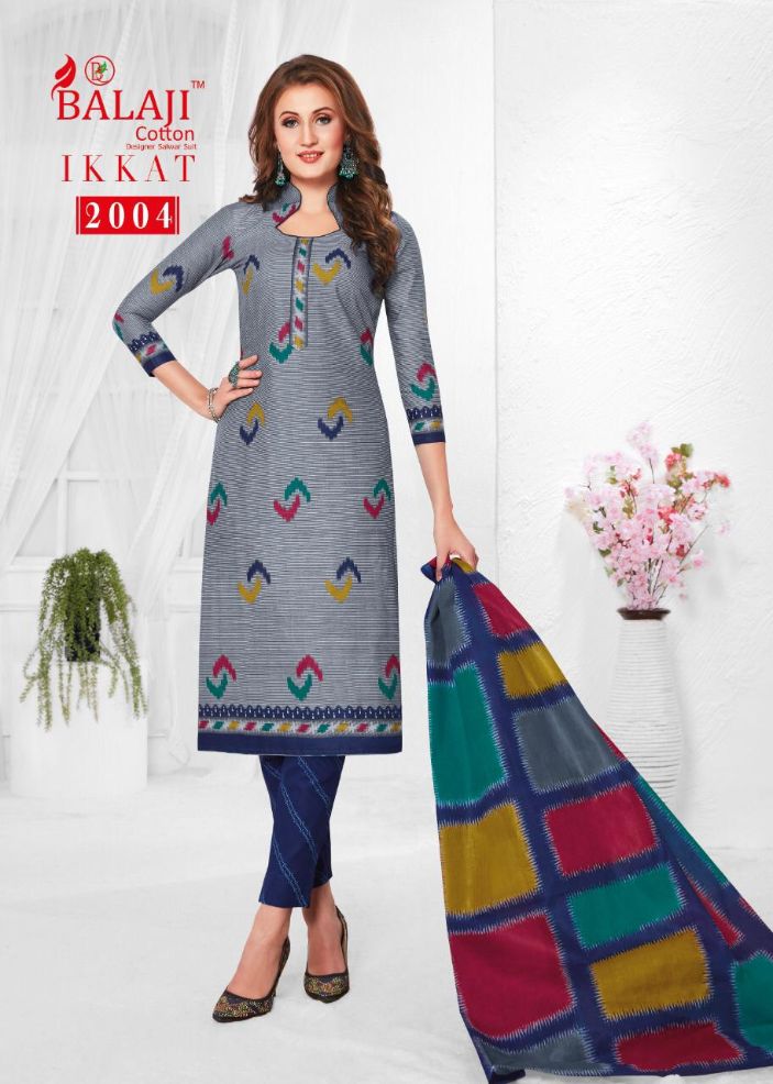 Balaji Present Ikkat Vol 2 Dress Material Collection.