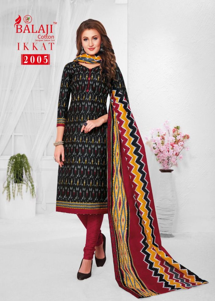 Balaji Present Ikkat Vol 2 Dress Material Collection.