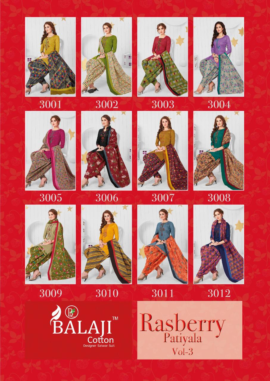 Balaji Present Rasberry Vol 3 Dress Material Catalogue