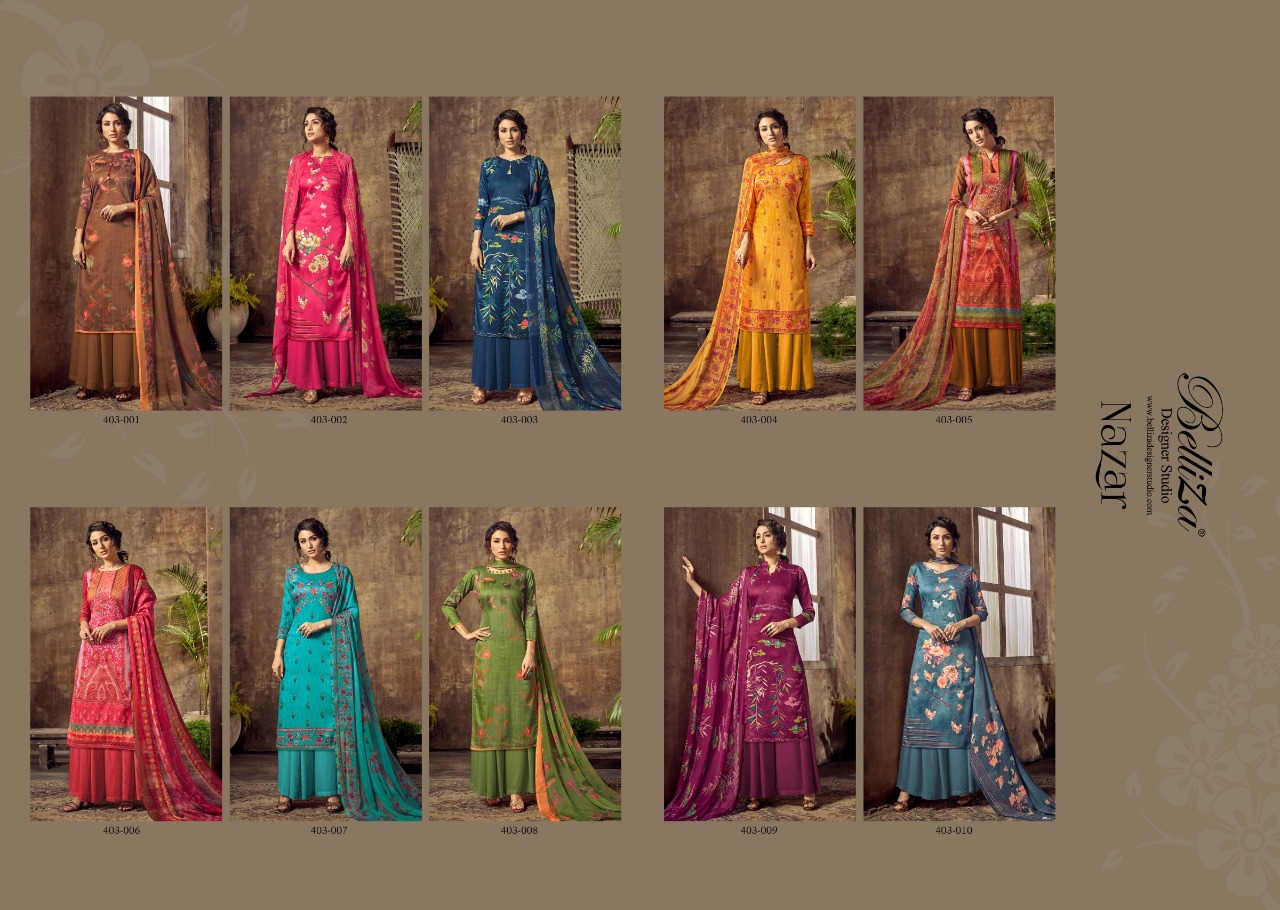 Belliza Present Nazar Dress Material Catalogue