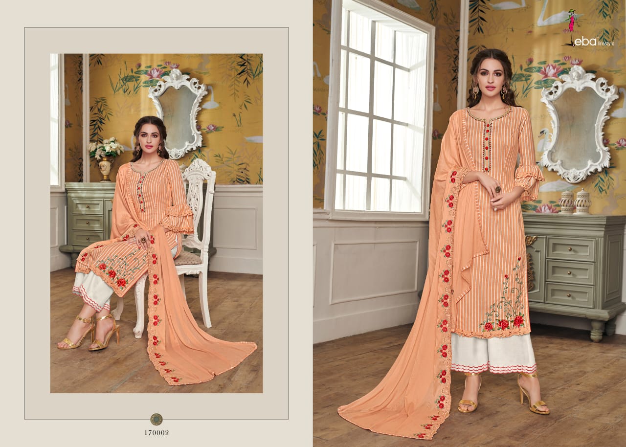 Eba Present Sakhi Vol 1 Cotton Salwar Suits Collection.