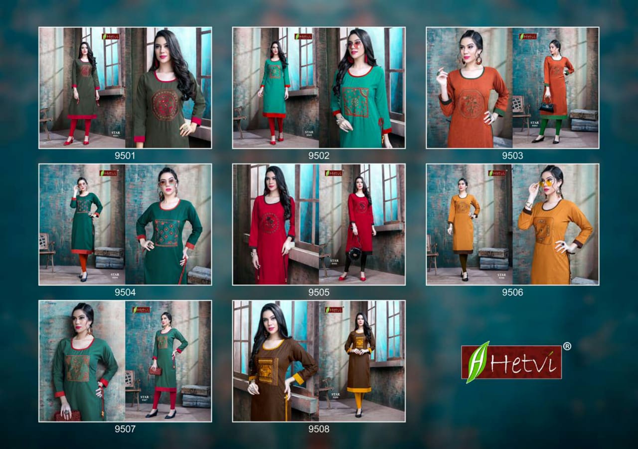 Hetvi Present Star Kurtis Catalogue