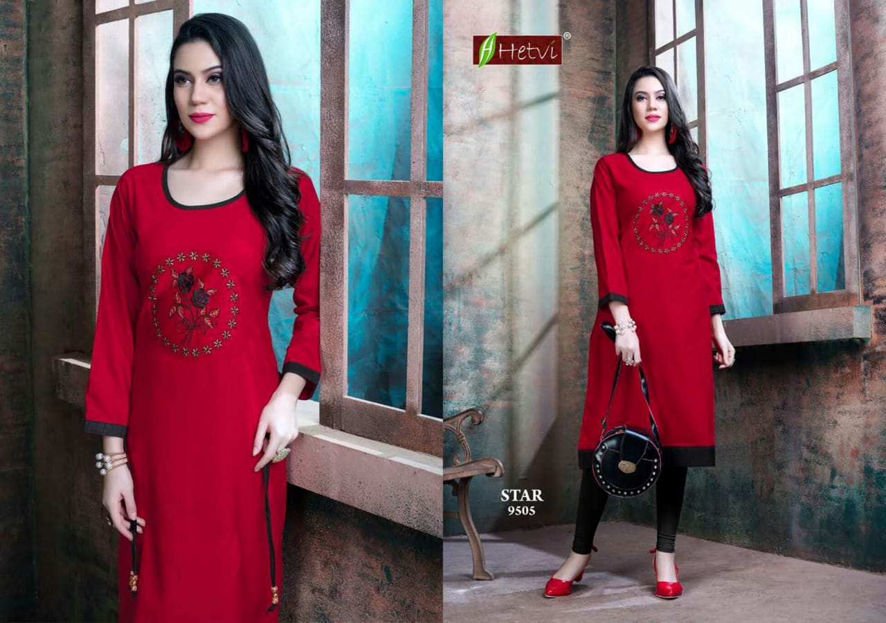 Hetvi Present Star Kurtis Catalogue