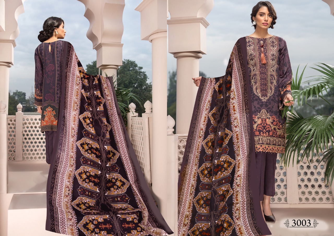 Iris Present  Karachi Cotton Vol 3 Cotton Karachi Dress Material