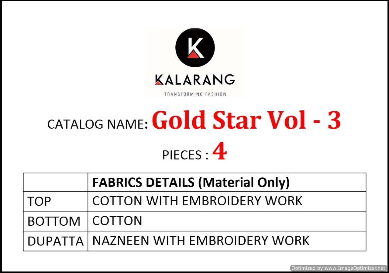 Kalarang Present Gold Star Vol 3 Dress Collection.