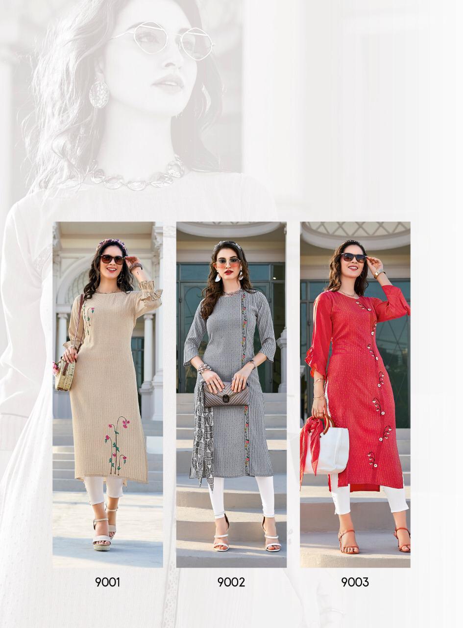 Ladies Flavour Present Limelight Kurtis Catalogue