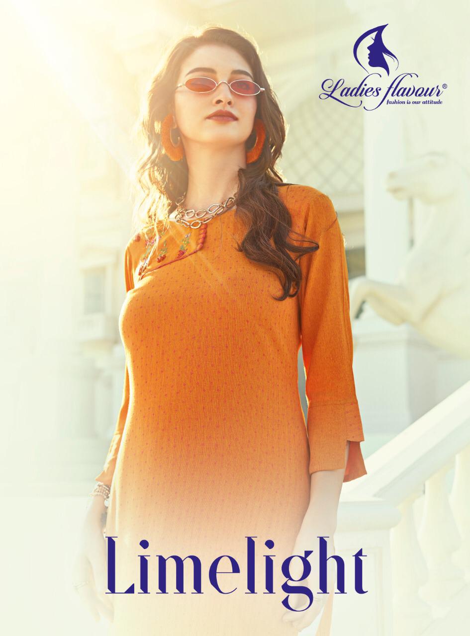 Ladies Flavour Present Limelight Kurtis Catalogue
