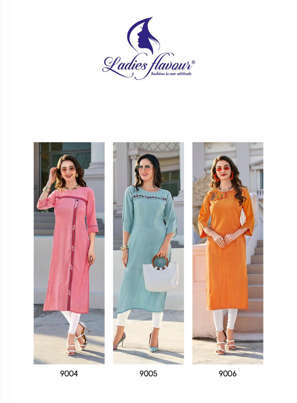 Ladies Flavour Present Limelight Kurtis Catalogue