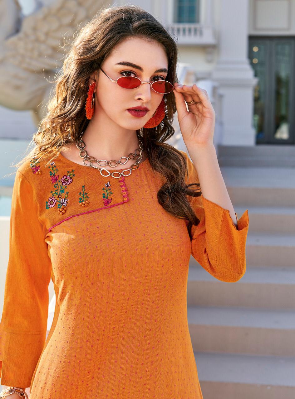 Ladies Flavour Present Limelight Kurtis Catalogue