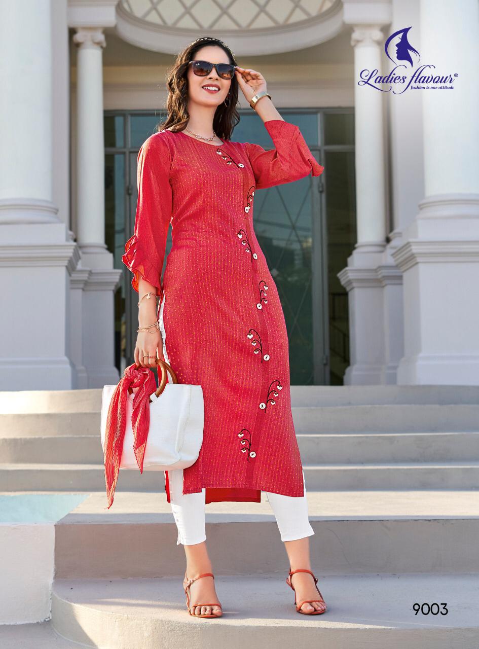 Ladies Flavour Present Limelight Kurtis Catalogue