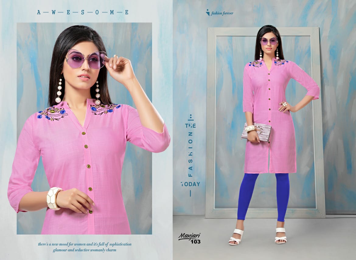 Manjari Casual Wear Kurtis Catalogue