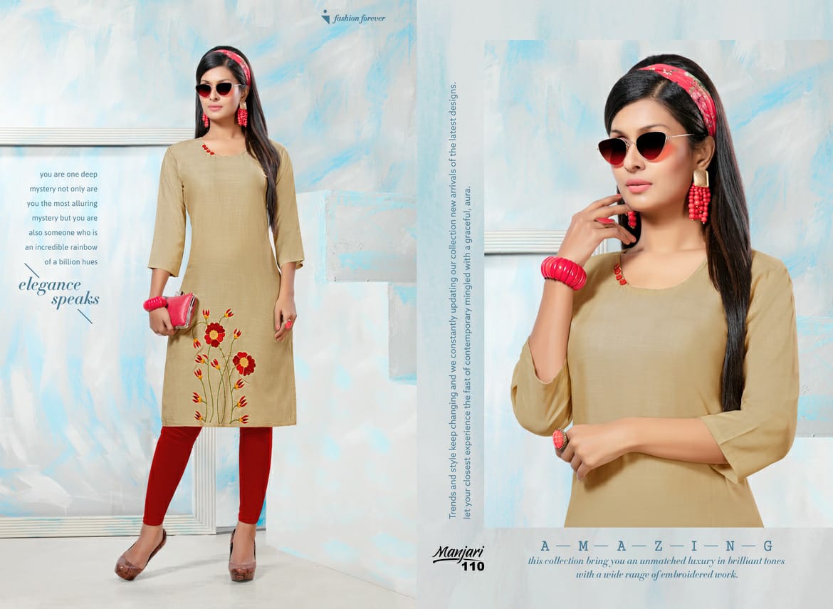 Manjari Casual Wear Kurtis Catalogue