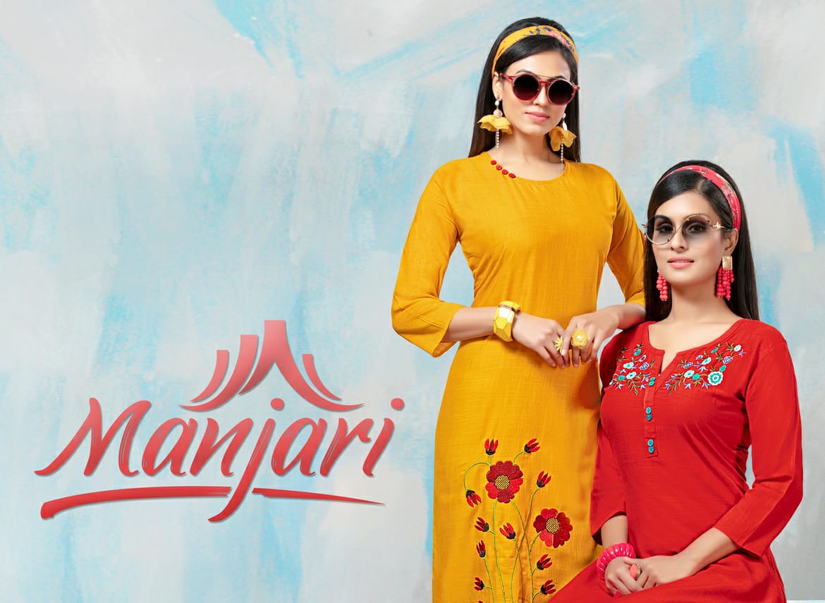 Manjari Casual Wear Kurtis Catalogue