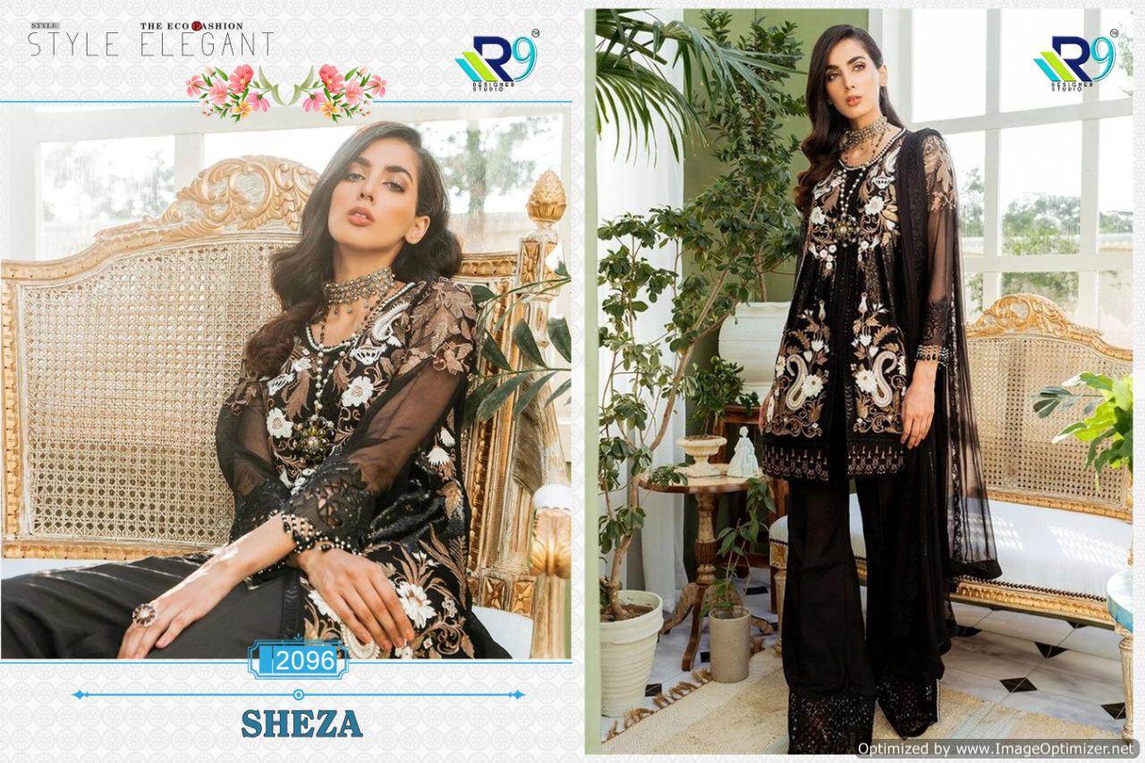 R9 Present Sheza Pakistani Salwar Suits Collection.