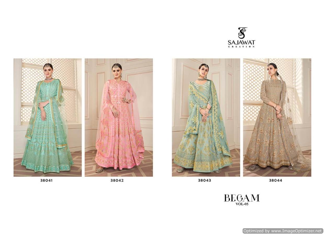 Sajawat Present Begam Vol 5 Readymade Collection.