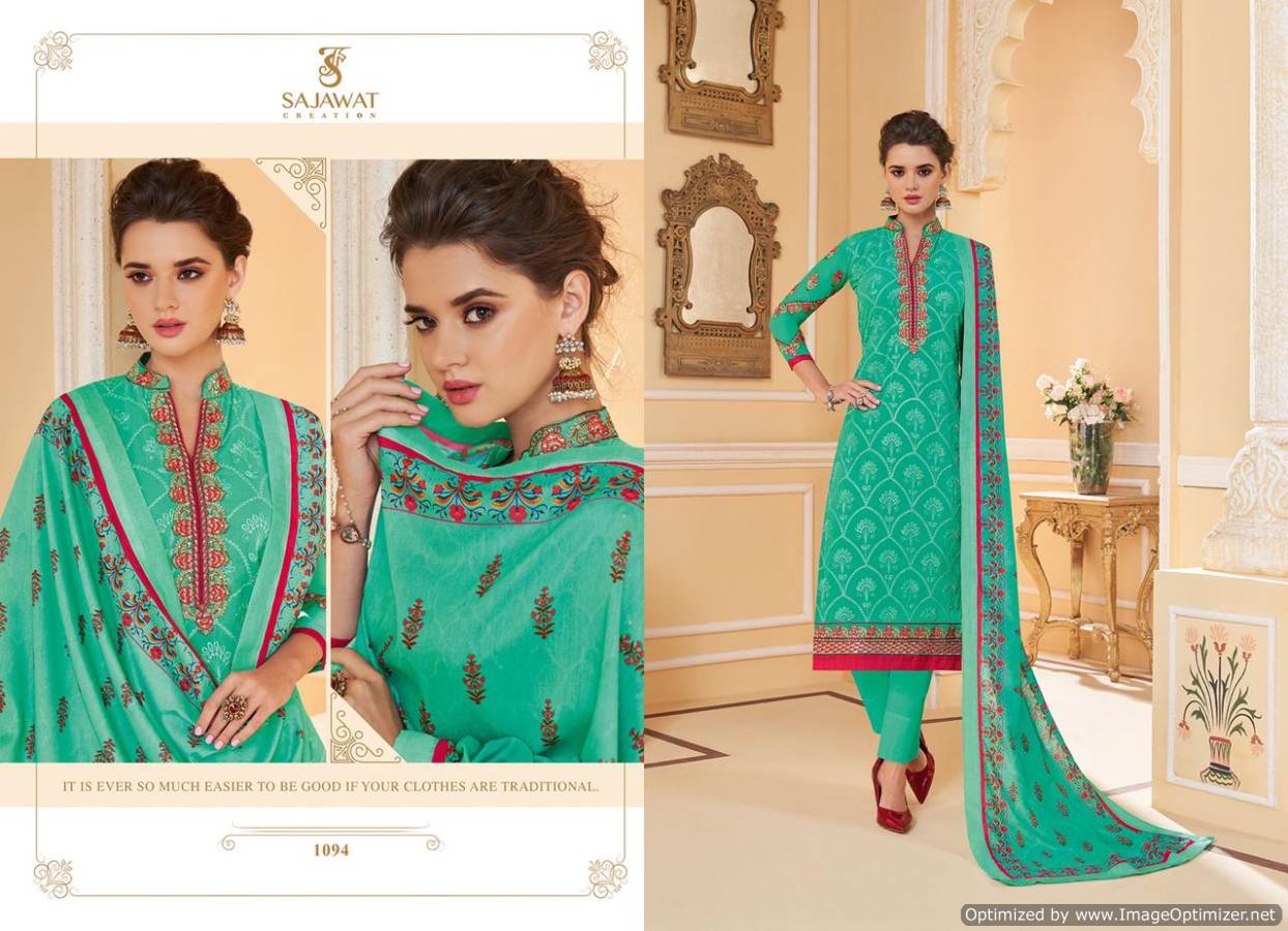 Sajawat   Paresent  Lakhnavi 3 Heavy Faux Georgette Lakhnavi Worked Ready Made Collection