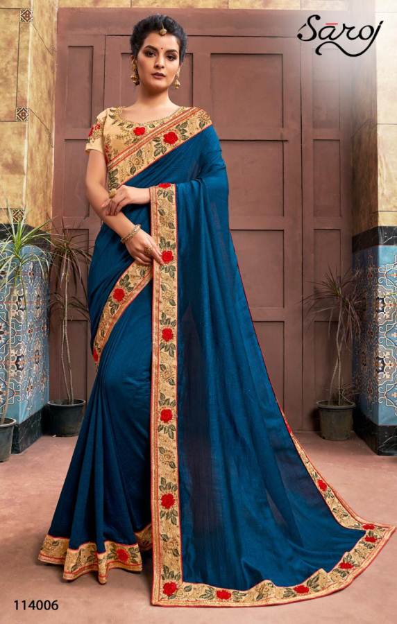 Saroj Present Dark And Lovely Festive Wear Saree Collection