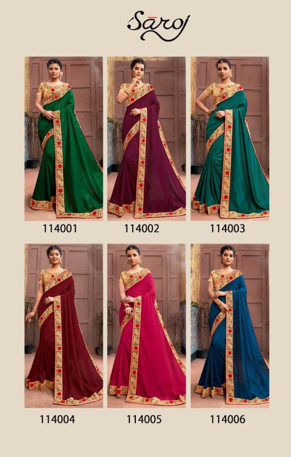 Saroj Present Dark And Lovely Festive Wear Saree Collection