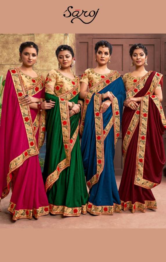 Saroj Present Dark And Lovely Festive Wear Saree Collection