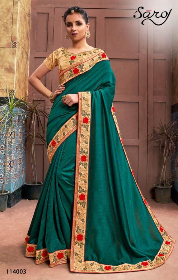 Saroj Present Dark And Lovely Festive Wear Saree Collection