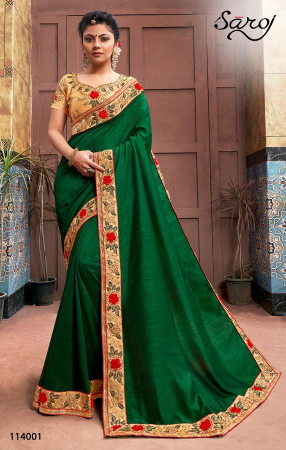 Saroj Present Dark And Lovely Festive Wear Saree Collection