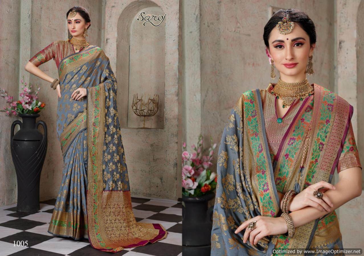Saroj Present Saughat Festive Wear Saree Collection