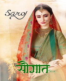 Saroj Present Saughat Festive Wear Saree Collection