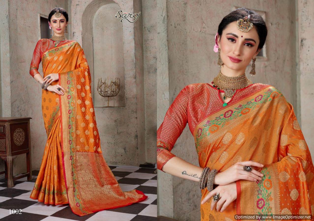 Saroj Present Saughat Festive Wear Saree Collection