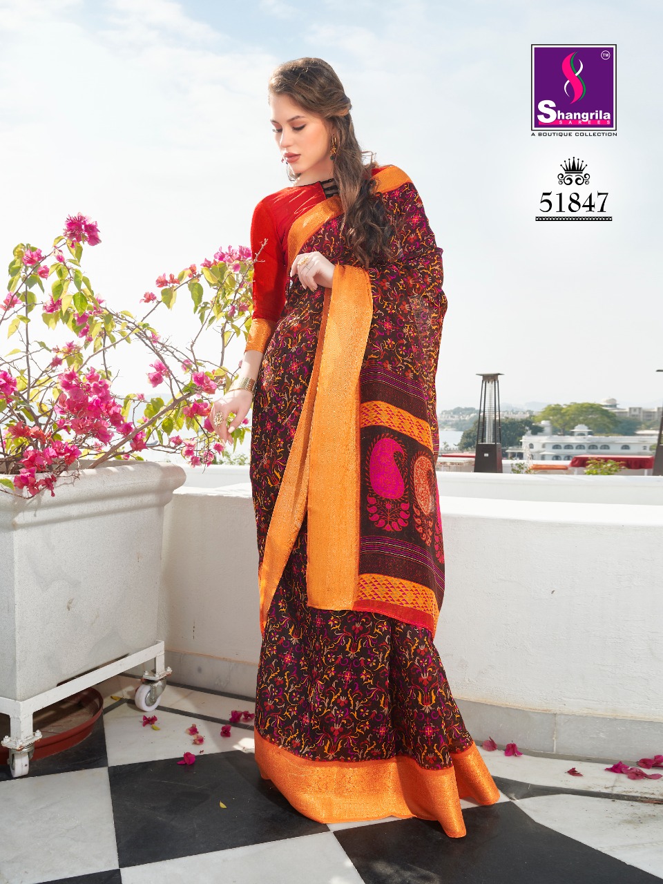 Shangrila Present Muga Silk Sarees Catalogue