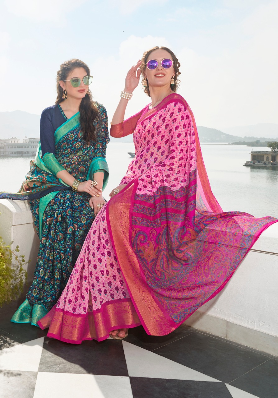 Shangrila Present Muga Silk Sarees Catalogue