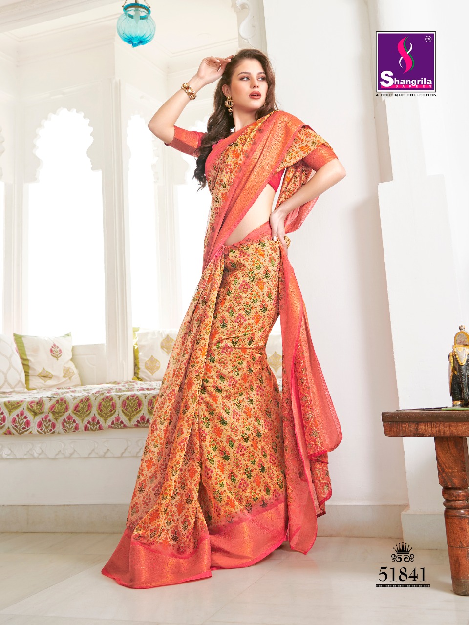 Shangrila Present Muga Silk Sarees Catalogue