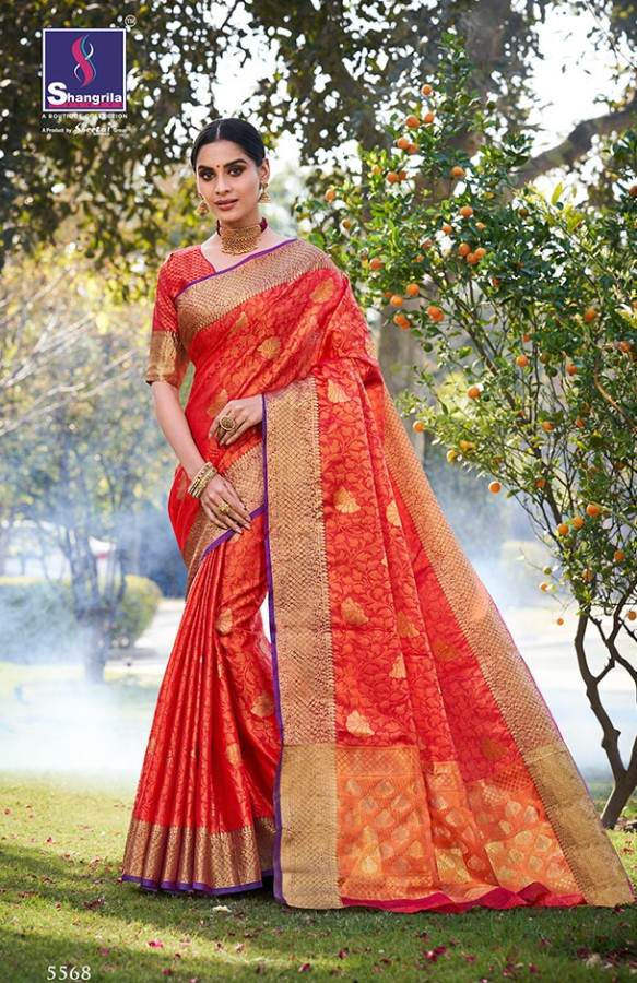 Shangrila Present Tulsi Designer Sarees Catalogue