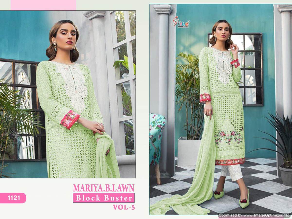 Shree Mariya B Lawn Block Buster Vol 5 Pakistani Salwar Suits