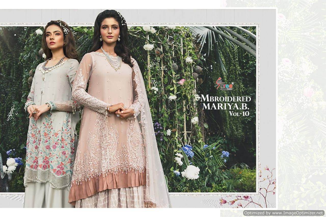 Shree Mbroidered Mariya B Vol 10 Pakistani Salwar Suits