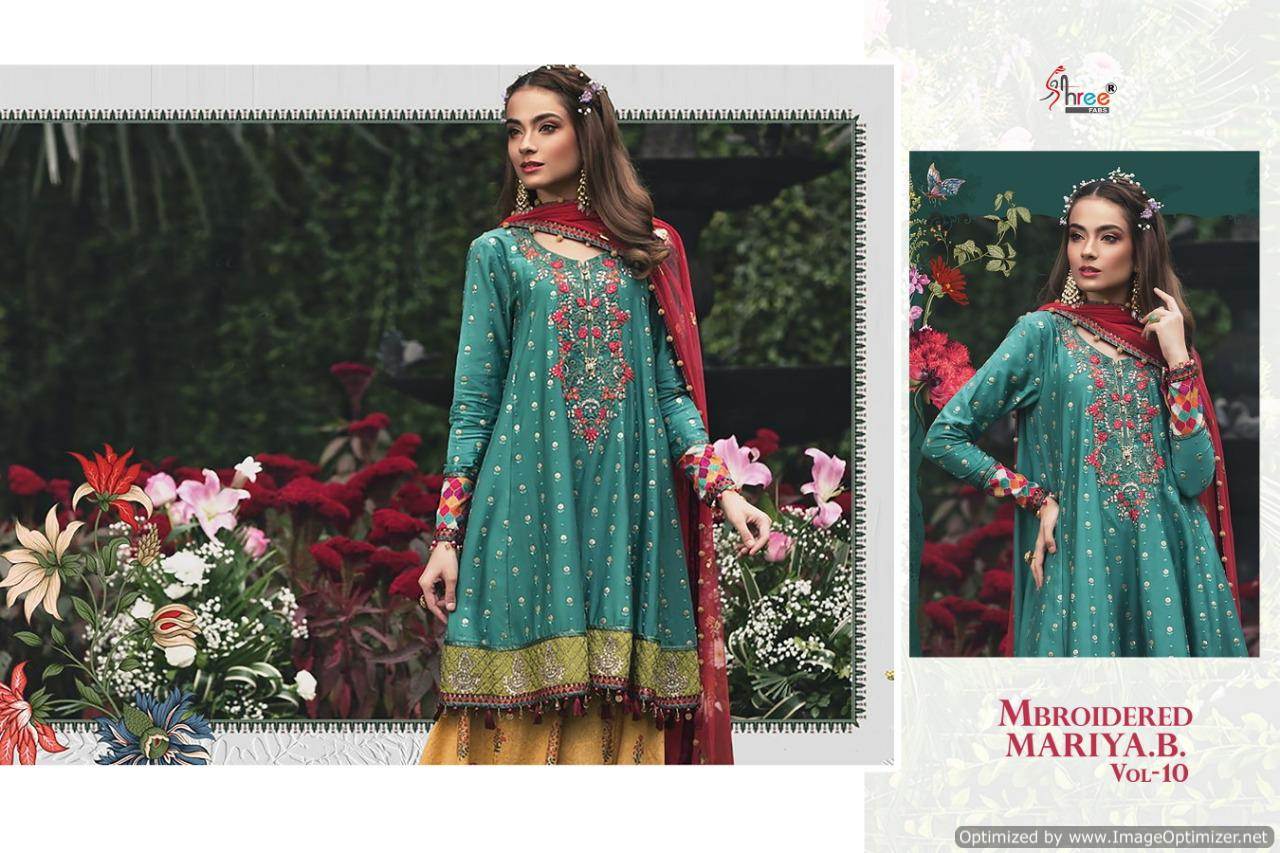 Shree Mbroidered Mariya B Vol 10 Pakistani Salwar Suits